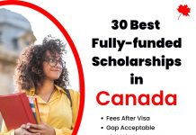 30 Fully-Funded Scholarships in Canada for Global Students Fully-funded Scholarships in Canada
