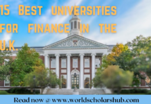 15 Best Universities for Finance in UK 15 Best Universities for Finance UK
